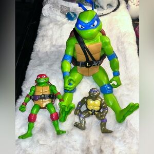 Lot Teenage Mutant Ninja Turtles Leonardo Jumbo 12" Action Figure Playmates 2023